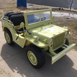 Электромобиль Jeep Willys YKE 4137 4WD хаки, фото 3