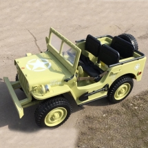 Электромобиль Jeep Willys YKE 4137 4WD хаки