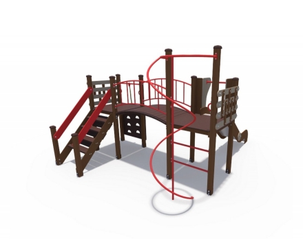 Детский игровой комплекс Браун ДИО 04012 со спиралью Н-1200, фото 4