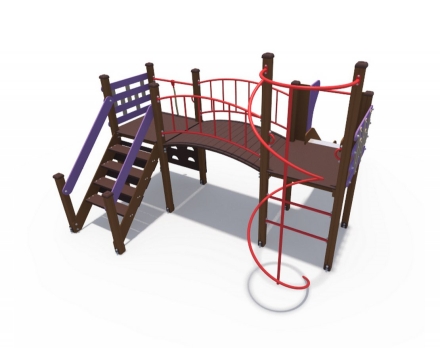 Детский игровой комплекс Браун ДИО 04012 со спиралью Н-1200, фото 3