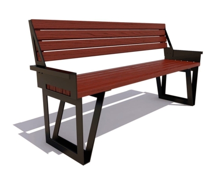 Парковая скамейка Ижевск, Лиственница 1,2 м, фото 4