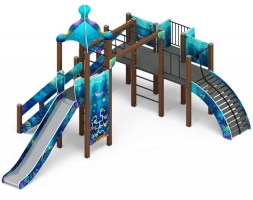 Детская игровая площадка Морской ДИК 2.17.03-01 H=1500, фото 1