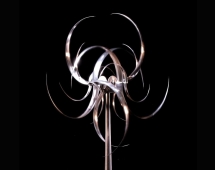 Скульптура из нержавеющей стали Галактика Стандартный размер, основание из обычной стали