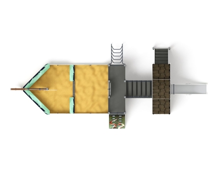 Детская игровая площадка Летучий Голландец Парусник ДИК 2.03.3.02-04 Н=1200, фото 5