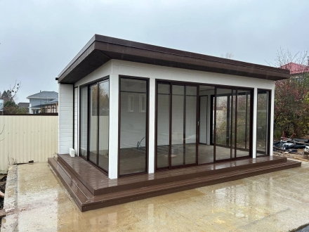 Застекленная беседка БОЛЬШОЙ ДАЧНЫЙ ОФИС, фото 2