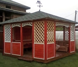 Прямоугольная беседка РАДОСТЬ, фото 1