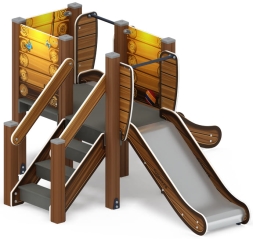 Горка двойная Малыш (Эко) - ИО 41.01.02-02 - Н=750, фото 2