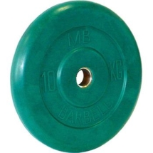 Диск обрезиненный цветной BARBELL 10 кг., d26мм