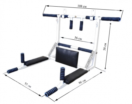 Турник брусья пресс 3 в 1 разборный ST, фото 7