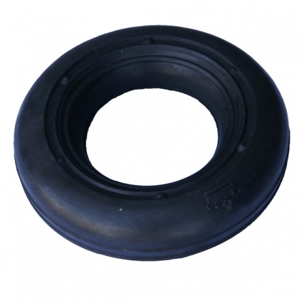 Эспандер кольцо нагрузка 35кг d-80мм ребристо-гладкий Черный, фото 1