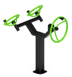 Рули (положение сидя) зеленый - Уличный тренажер - СТ 104-12, фото 3