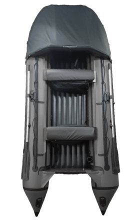 Моторная лодка ПВХ ДИКИЙ 380 НДНД с тентом, фото 1