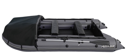 Моторная лодка ПВХ ДИКИЙ 380 НДНД с тентом, фото 9