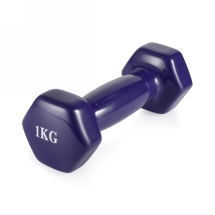 Гантель неразборная 1 кг винил Гантель неразборная 1 кг винил