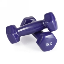 Гантель неразборная 1 кг винил Гантель неразборная 1 кг винил