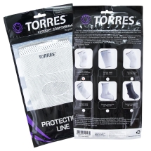 Суппорт колена "TORRES ", нейлон, с боковыми вставками, размер L, серый  