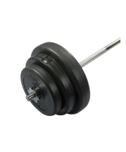 Штанга разборная, стальной гриф, пластиковые диски, 25 кг Штанга разборная, стальной гриф, пластиковые диски, 25 кг