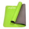 Изображение товара Коврик для йоги FM-201 TPE 173x61x0,4 см, зеленый/серый