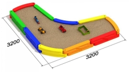 Песочница Бумеранг для детской площадки, фото 2