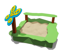 Песочница ВСТ 5656 для детской площадки Песочница ВСТ 5656 для детской площадки