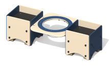 Песочница ПС-21 с ванночкой для детской площадки Песочница ПС-21 с ванночкой для детской площадки