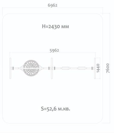 Качели Н24.043008 металлические для детской площадки, фото 2