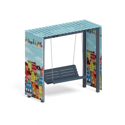 Пергола с диваном Тени города (без поликарбоната), фото 1