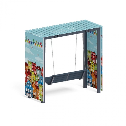 Пергола с диваном Тени города (без поликарбоната), фото 3