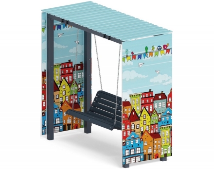 Пергола с диваном Тени города (без поликарбоната), фото 2