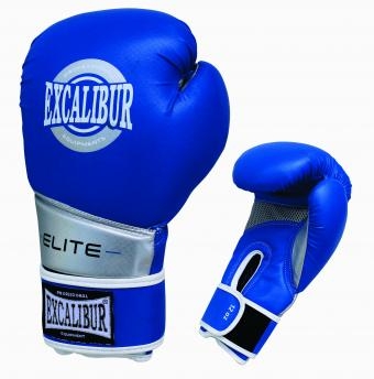 Перчатки боксерские Excalibur 8008-05 Carbon Blue/Silver PU, фото 1