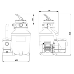 Фильтровальная установка 6 м3/ч Poolline DTS 72023, фото 2 Фильтровальная установка 6 м3/ч Poolline DTS 72023, фото 2
