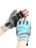 Перчатки для фитнеса женские замш серо-голубые  X10