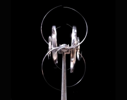 Скульптура из нержавеющей стали Галактика Стандартный размер, основание из нержавеющей стали, фото 1