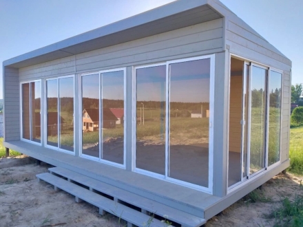 Застекленная беседка САДОВЫЙ ОФИС 4x8, фото 1