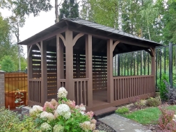 Прямоугольная беседка Пирамида