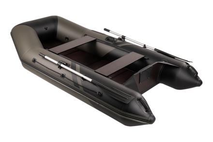 Броня-280 СК слань+киль хаки-черный (лодка ПВХ под мотор с усилением), фото 1
