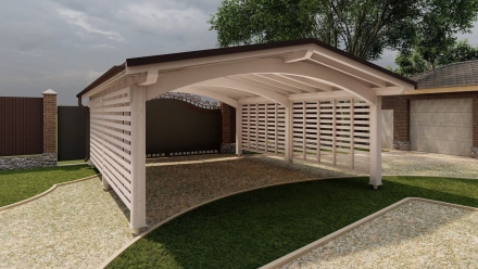 Навес для машин ФОРТ Базовая комплектация, фото 1