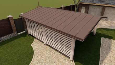 Навес для машин ФОРТ Базовая комплектация, фото 4