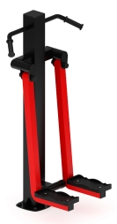 Хипс (красный) - Уличный тренажер - СТ 015-11.П, фото 4 Хипс (красный) - Уличный тренажер - СТ 015-11.П, фото 4