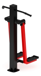 Хипс (красный) - Уличный тренажер - СТ 015-11.П, фото 3 Хипс (красный) - Уличный тренажер - СТ 015-11.П, фото 3