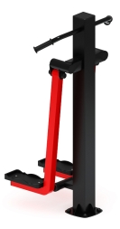 Хипс (красный) - Уличный тренажер - СТ 015-11.П, фото 2 Хипс (красный) - Уличный тренажер - СТ 015-11.П, фото 2