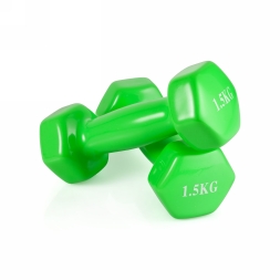Гантель неразборная 1,5 кг винил, фото 2 Гантель неразборная 1,5 кг винил, фото 2