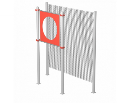 Мишень круглая для выполнения испытания «Метание теннисного мяча в цель дистанция 6 м», диаметр отверстия 90 см YSK-14.1286, фото 1