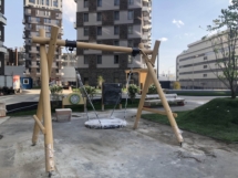 Качели одинарные с гнездом Качели одинарные с гнездом