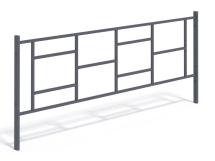 МФ 7.081 Ограждение металлическое в сборе