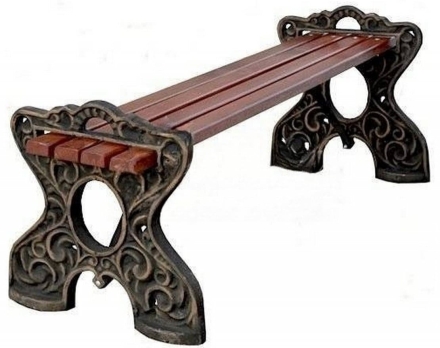 Банкетка чугунная Ливено 1.8 м, фото 1