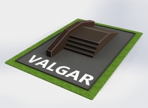 Средний Фанбокс ступени с гранью (funbox edge+stairs)