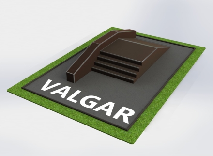 Средний Фанбокс ступени с гранью (funbox edge+stairs), фото 2