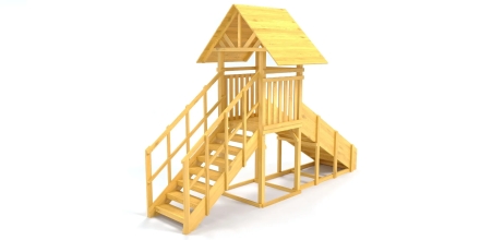 Зимняя горка Савушка Зима Wood 5 (скат 3м), фото 3