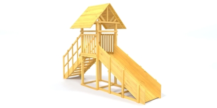 Зимняя горка Савушка Зима Wood 5 (скат 3м), фото 2